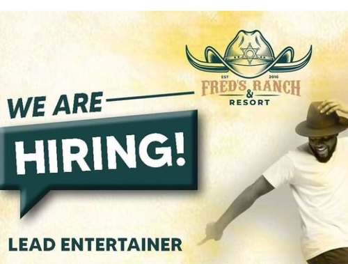 Fred’s Ranch Hiring Lead Entertainer