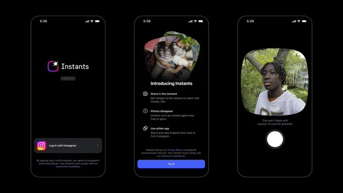 Meta Launches 'Instants' App: Share Disappearing Photos on Instagram