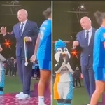 Fans Notice Awkward Interaction Between Lucy Bronze And Gianni Infantino During Medal Ceremony
