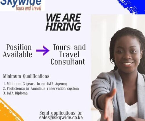 Skywide Hiring Tours And Travel Consultant