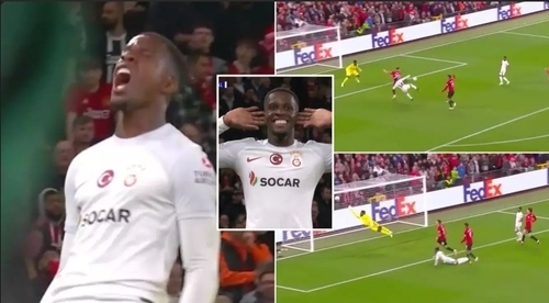 Wilfried Zaha Cups His Ears To Old Trafford Crowd After Scoring Against Former Club Man Utd
