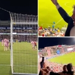 David Beckham's Reaction To Lionel Messi's Incredible Free-Kick Against FC Dallas Captured By Fan