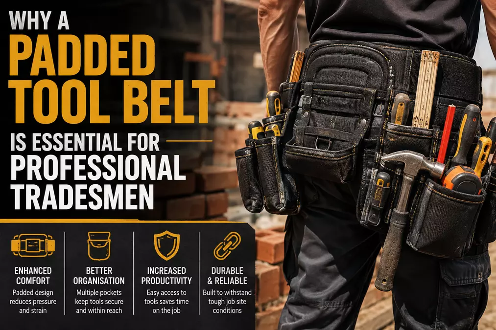 Why a Padded Tool Belt Is Essential for Professional Tradesmen