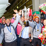 Olympics-Bound Shujaa Bring JKIA To Life As They Jet Back From Harare