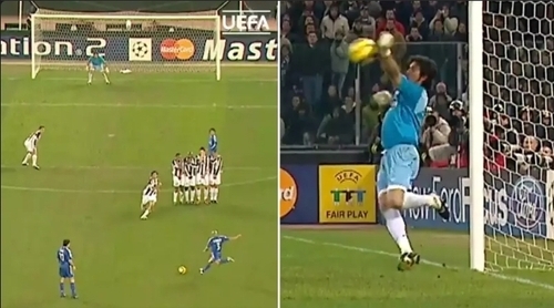 Gianluigi Buffon Saved One Of Roberto Carlos' Most Powerful Free-Kicks Ever With One Hand