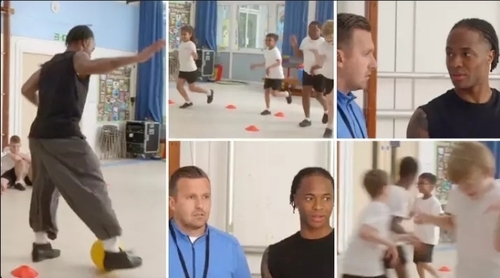 Chelsea Star Raheem Sterling Left Baffled After Seeing Schoolkids Mock His Running Style