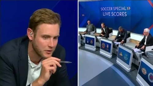 Stuart Broad Was The 'Best Football Pundit' As He Makes Surprise Appearance On Sky Soccer Special