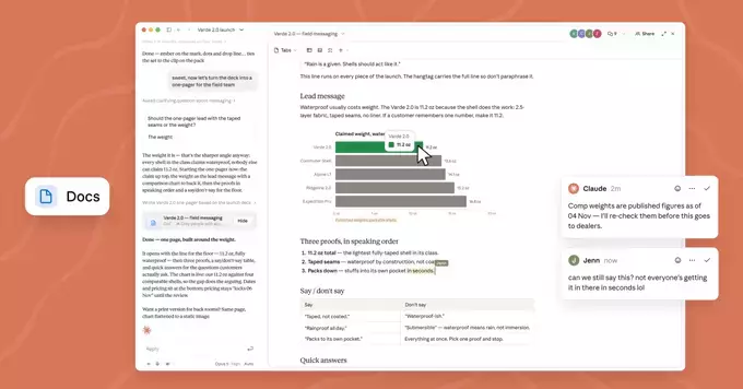 Claude Now Lets You Create and Edit Documents and Presentations in Chats