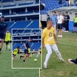 Cristiano Ronaldo Plays Football With Kids During Al Nassr’s Pre-Season Tour Of Japan