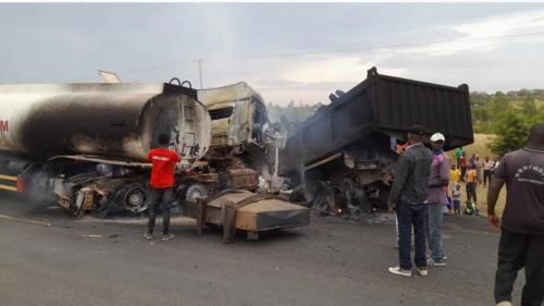 Truck Driver Burns To Death In Kisumu Accident