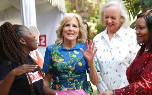Jill Biden Talks Safe Sex, Condoms With Kenya's Young Adults