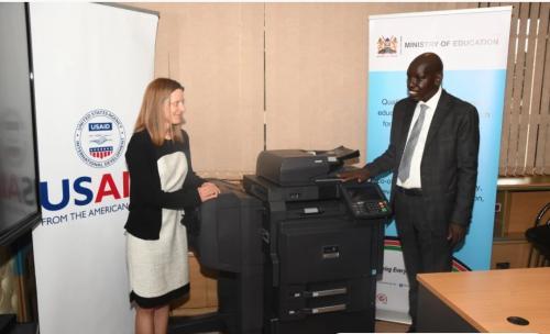 Photo Of Ministry Of Education Receiving Photocopier From USAID Sparks Public Criticism