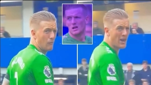 Liverpool Fans Spot Jordan Pickford Incident With Official During Everton Vs Arsenal