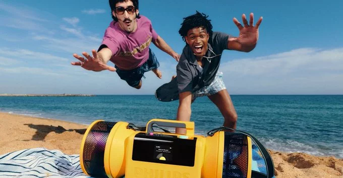 Philips Moving Sound Brings Back Bold ’80s Audio Style