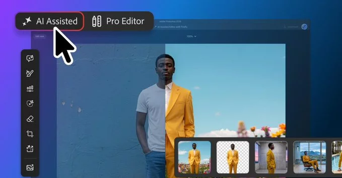 Photoshop AI Assisted Editor: Simplified AI Toolbar