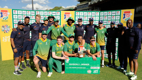 SA Emerging Crowned Division 2 CSA 1 Day Cup Champions