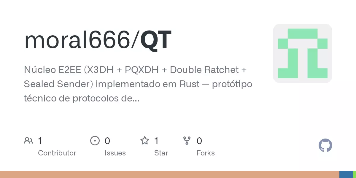 Qt An E2EE post-quantum messenger core in Rust (10k connections on 124MB RAM