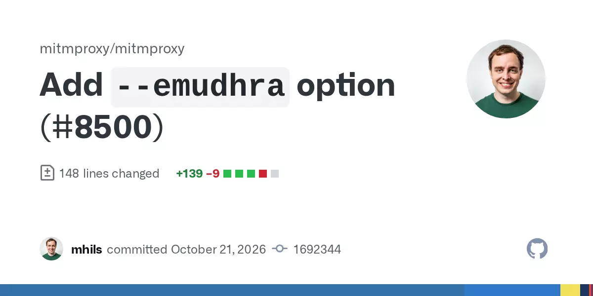 mitmproxy adds --emudhra option