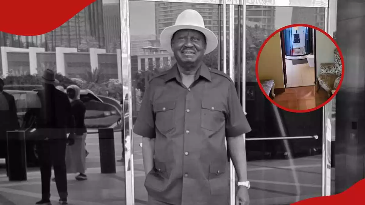 Raila Junior shares video of room Oparanya built for his dad with modern bathroom
