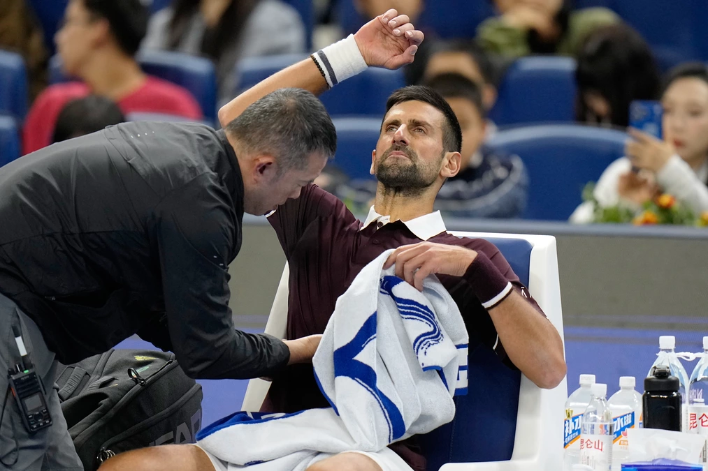 Djokovic says season has been ‘a big, big struggle’ after latest medical timeout