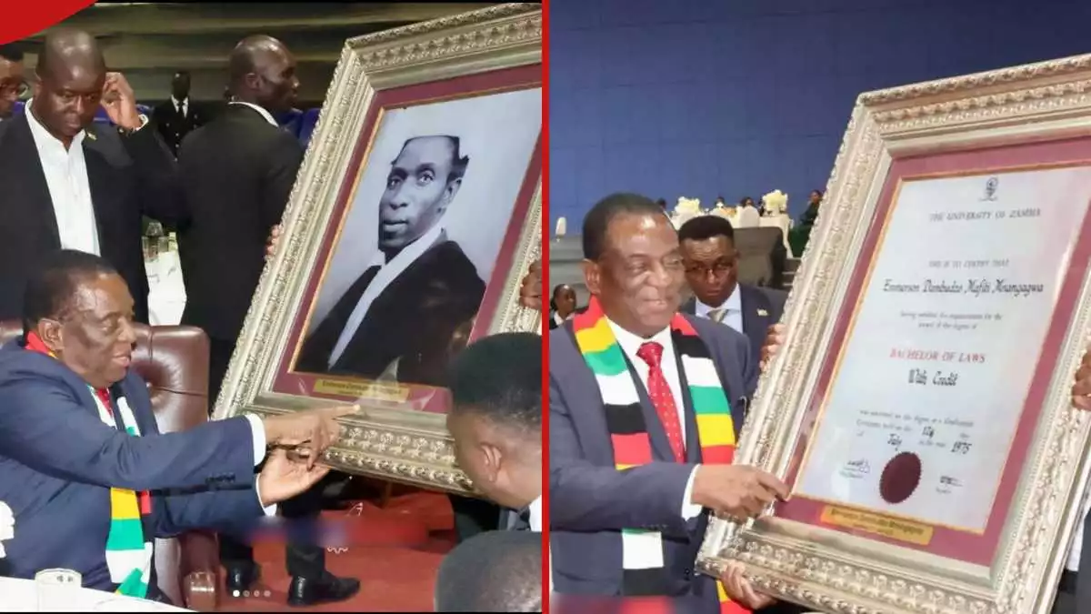 President Mnangagwa's Dissertation and 1975 Graduation Certificate Sold for US$300,000