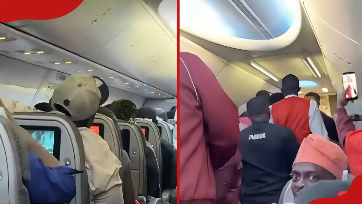 KQ: New video shows how passenger on Lagos flight started commotion, died shortly after