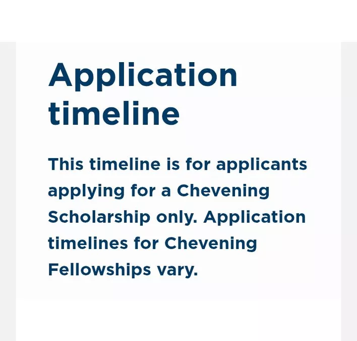 Chevening Scholarship 2027: Complete Application Timeline, Deadlines and What Happens at Each Stage