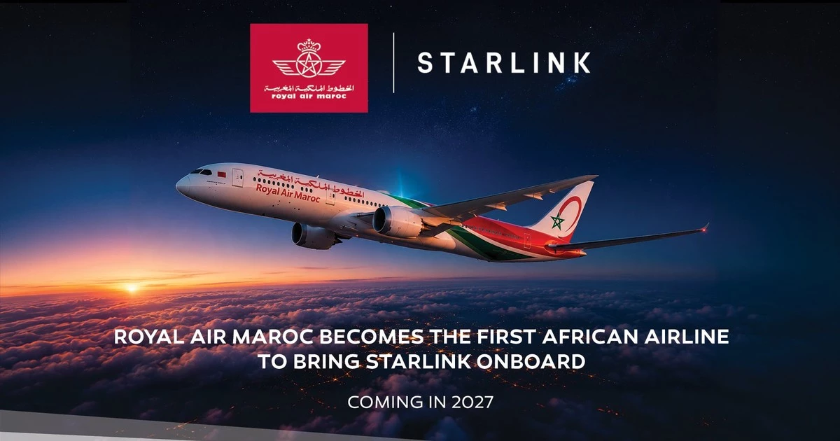 Elon Musk’s Starlink lands Royal Air Maroc deal to connect 41 aircraft in African airline first