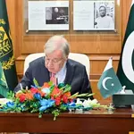 Pakistan waging ‘global war’ against terrorism, Naqvi tells UN chief on last day of his visit