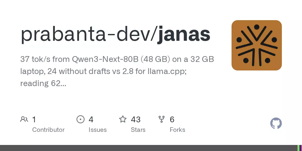 Janas: Run LLMs larger than RAM by streaming experts from SSD