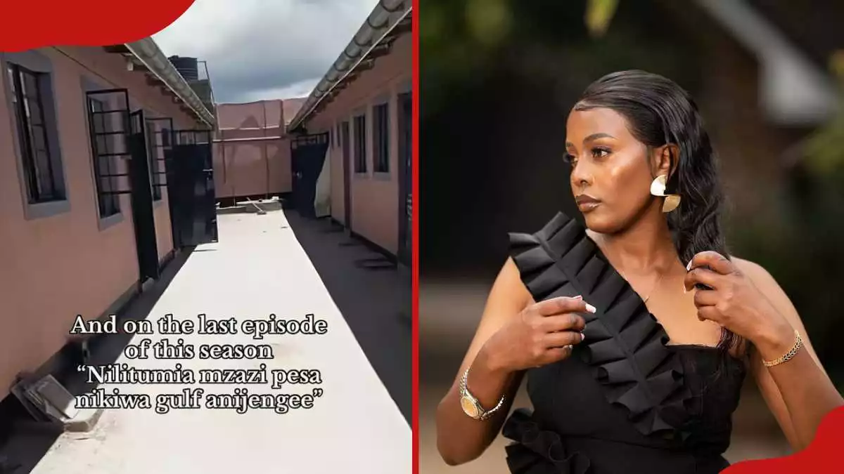 Kenyan woman shows rental houses family built with money she sent home from Gulf