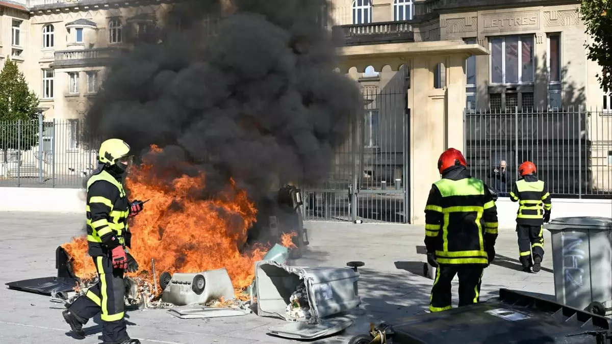 France school protests: teenager’s hand blown off after picking up grenade