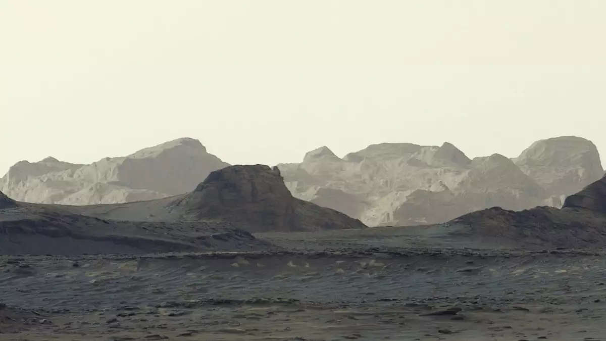 Nasa releases striking image of dawn on Mars