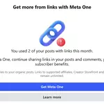 Facebook now charging to post more than 2 links a month