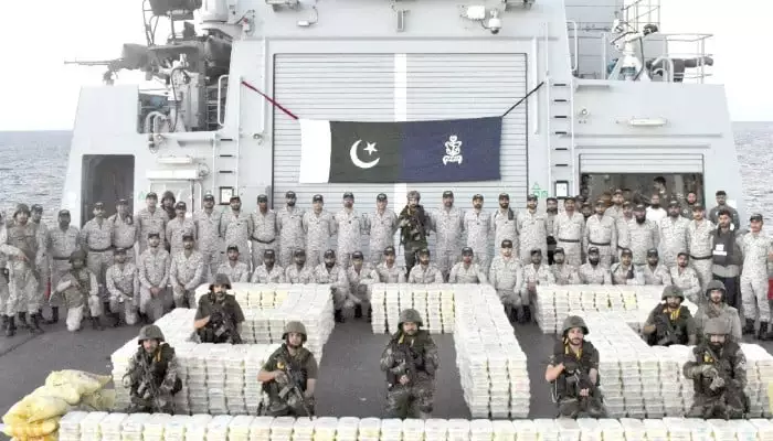 Pakistan Navy confiscates drugs worth $130m in Arabian Sea