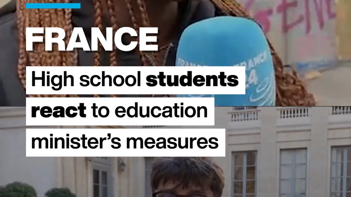 French high school students react to Education Minister’s measures