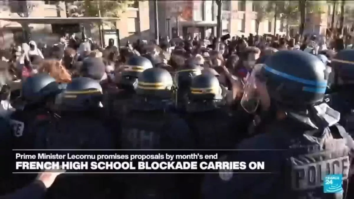 French teens keep up school blockades despite prime minister's pledge to act
