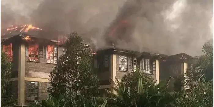Panic as Fire Engulfs Dormitory at Tengecha Boys High School in Kericho 