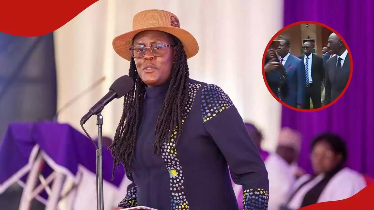 Video of Winnie Odinga, Ruto engaging in deep conversation at Kang'o Ka Jaramogi emerges
