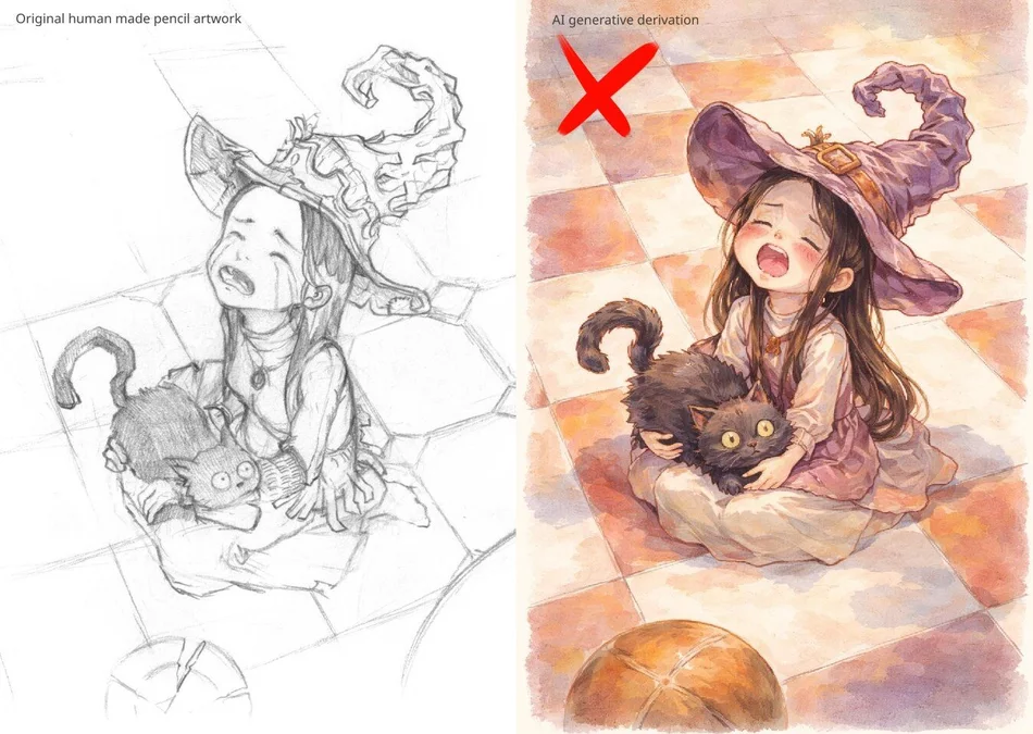 License update: AI derivation prohibited on all my art, lore, stories, comics