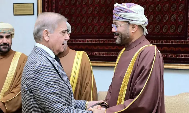Omani FM meets PM Shehbaz, commends Pakistan's 'sustained diplomatic efforts' for peace in the region