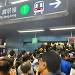 Commuters stranded as track fire disrupts MTR services in Hong Kong