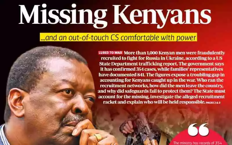 US report flags Kenyan officials over Russia military recruitment