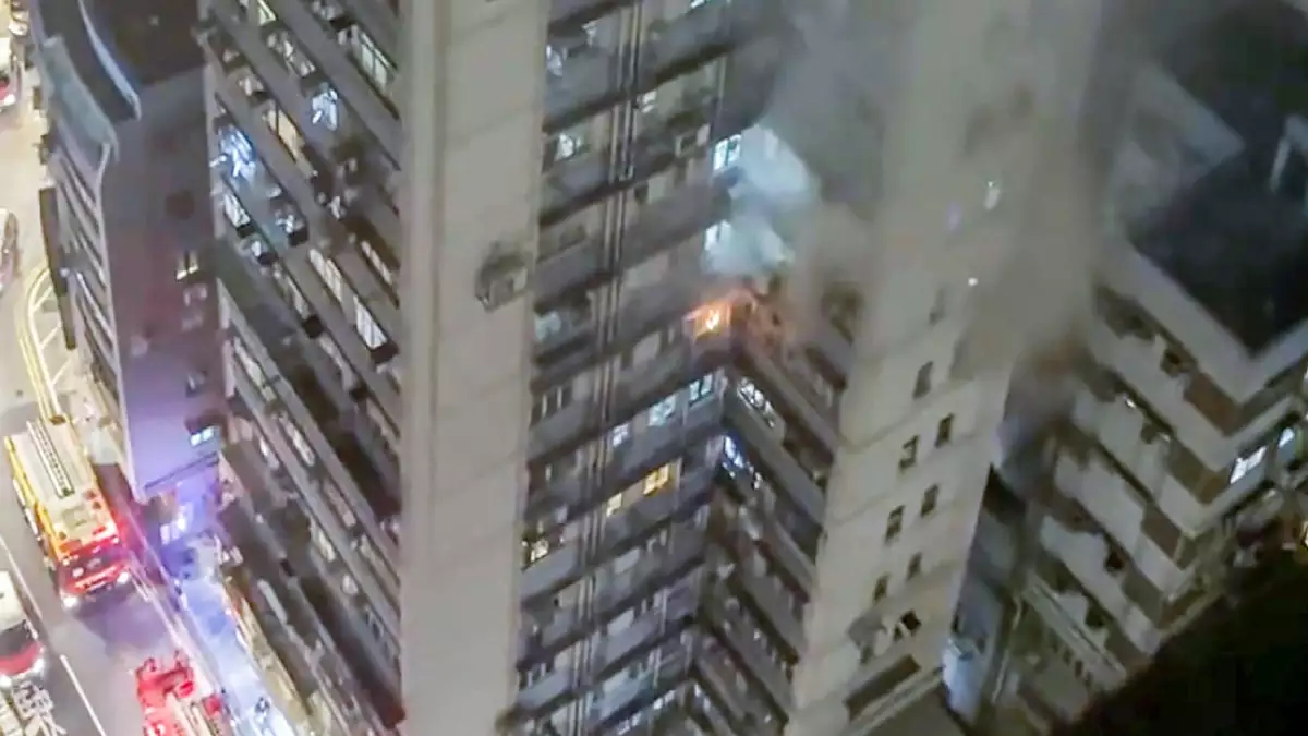 Elderly man pulled unconscious from flat after fire in Sai Ying Pun