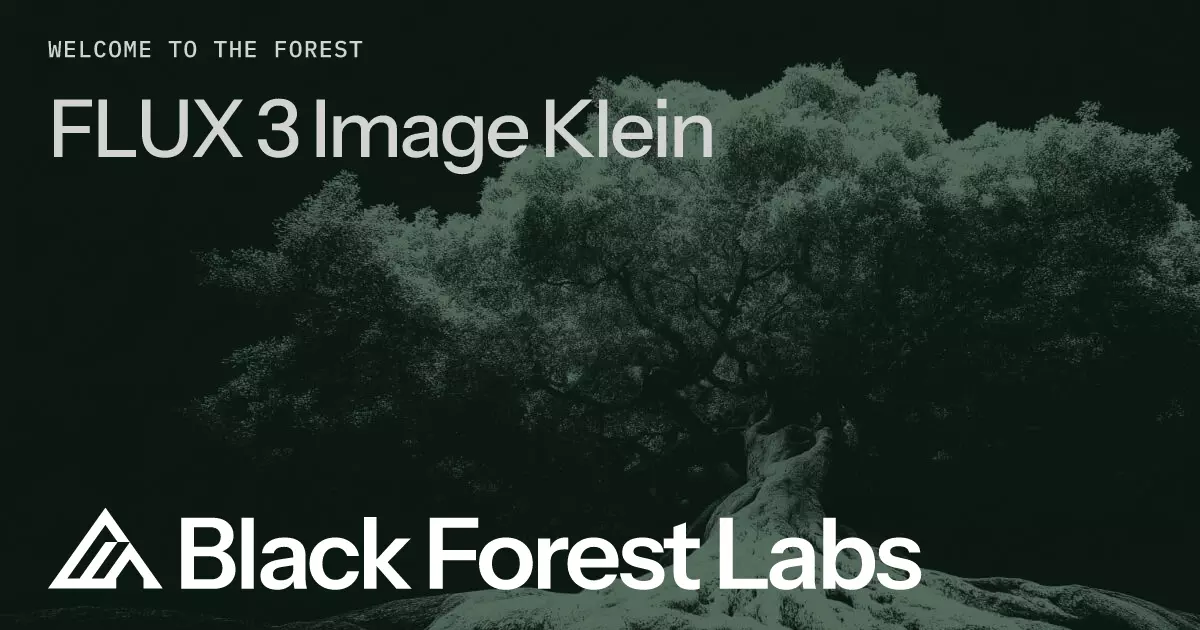 Flux 3 Image Klein: open weights, 5.6B parameters