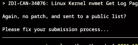 Several Linux kernel vulnerabilities accidentally posted to public mailing list