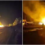 Fuel Tanker Explodes Near GSU Camp Along Nakuru-Eldoret Highway in Salgaa