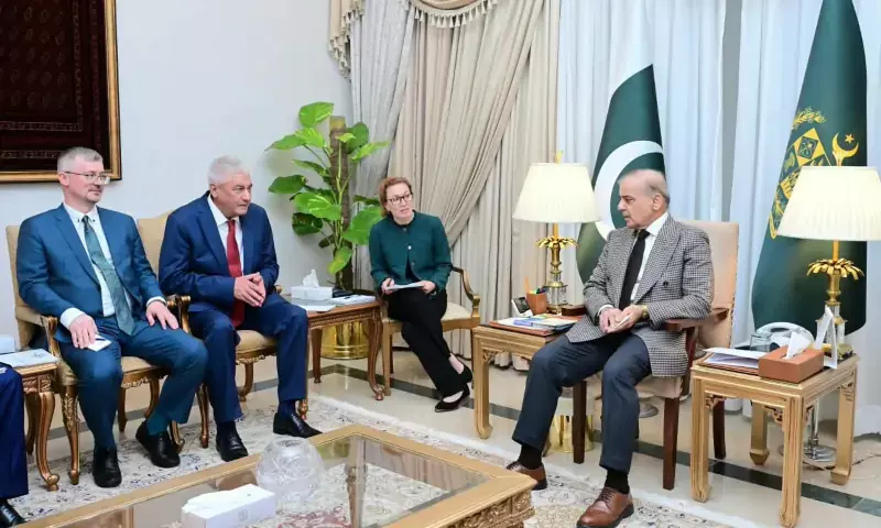Russian interior minister highlights potential for expanding economic cooperation in meeting with PM Shehbaz