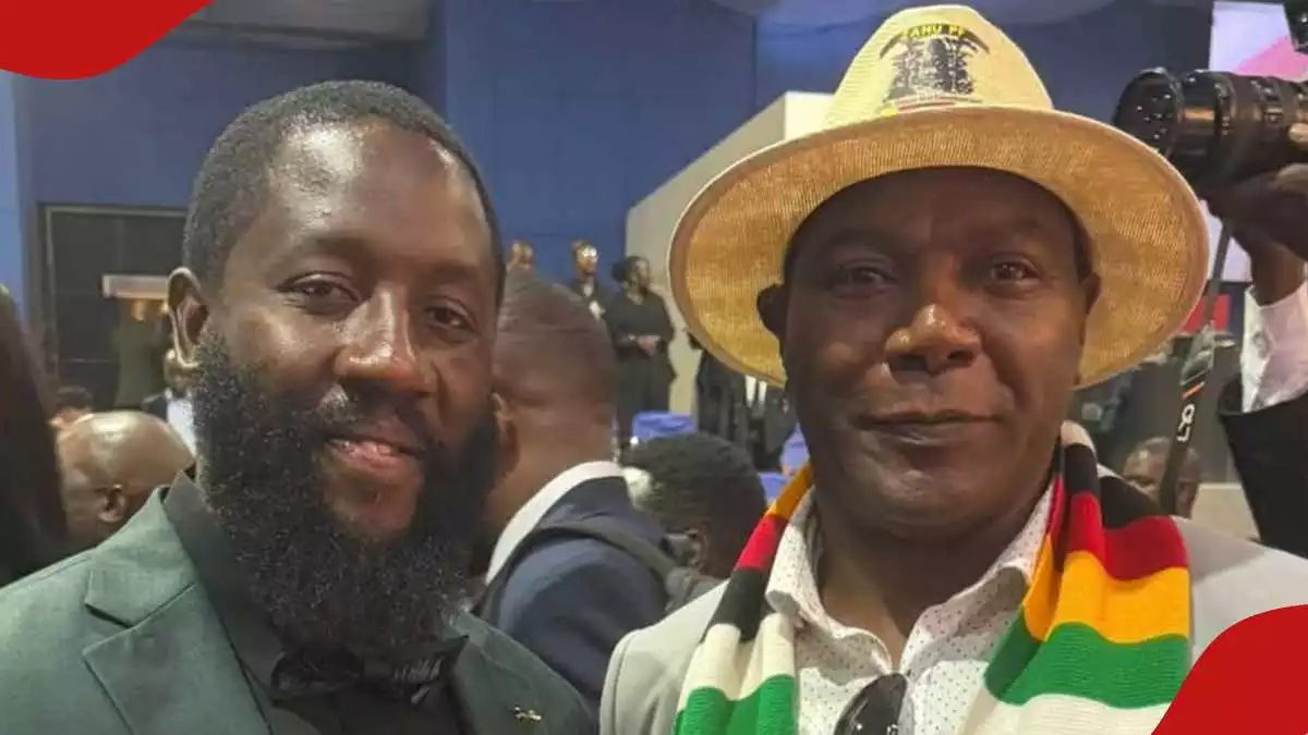 Wicknell Chivayo's brother G6 dines with Zimbabwe President 2 days after tycoon's burial