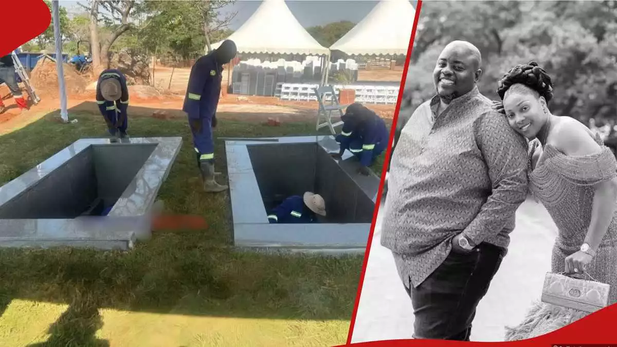 Wicknell Chivayo: Photos of Zimbabwean tycoon and wife’s graves at Hilltop emerge ahead of burial
